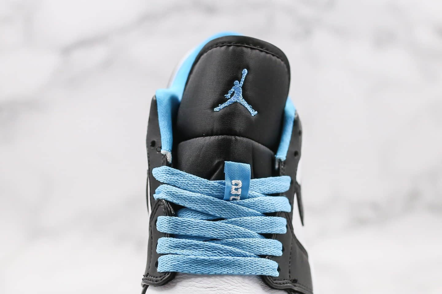 乔丹Air Jordan 1 Low Laser Blue纯原版本低帮AJ1黑蓝脚趾配色原盒原标区别市面通货版本 货号:CK3022-004