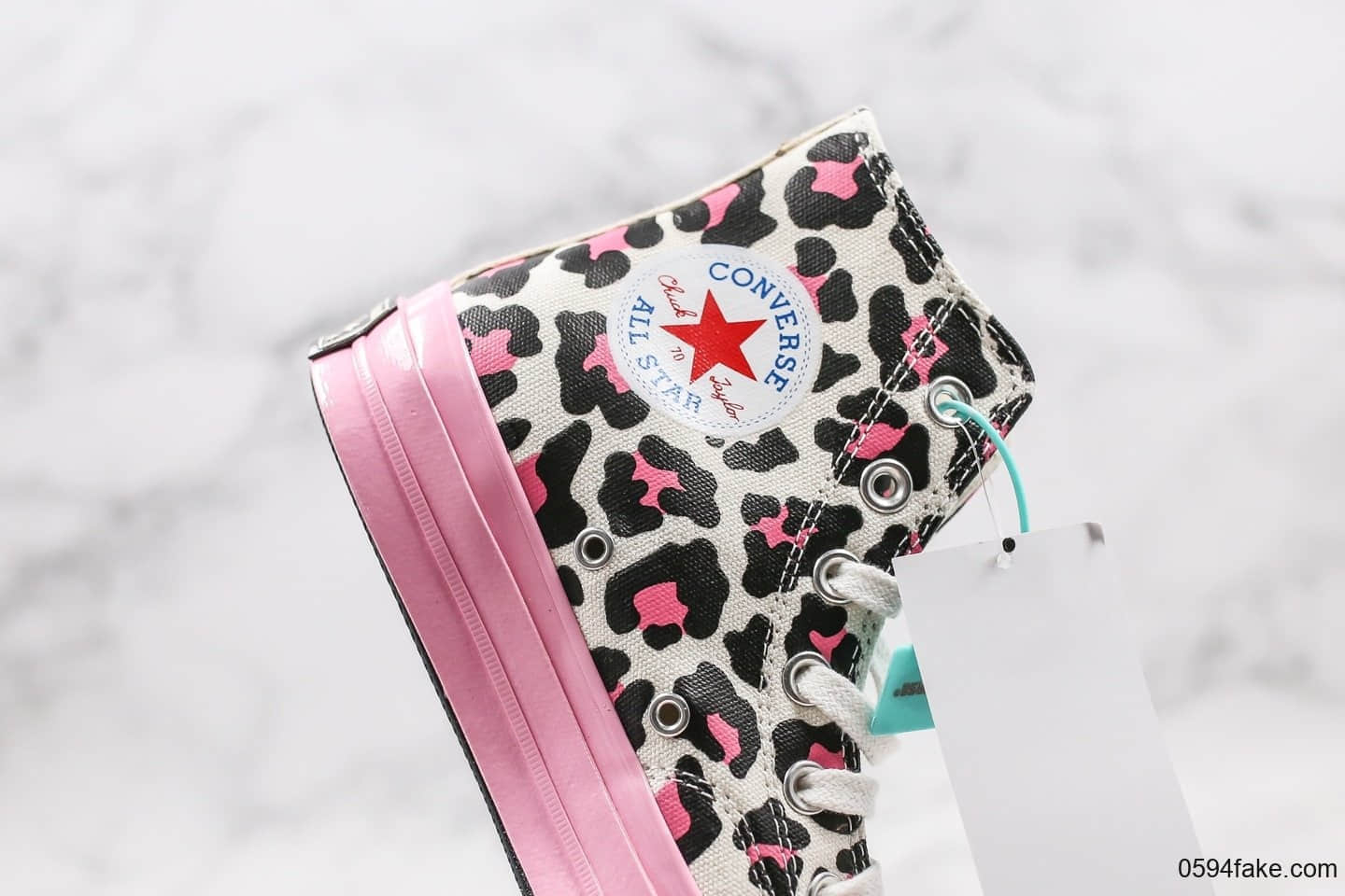 匡威Converse 1970S公司级版本高帮豹纹粉色原厂硫化大底正确硅蓝软中底原盒原标 货号:166749C