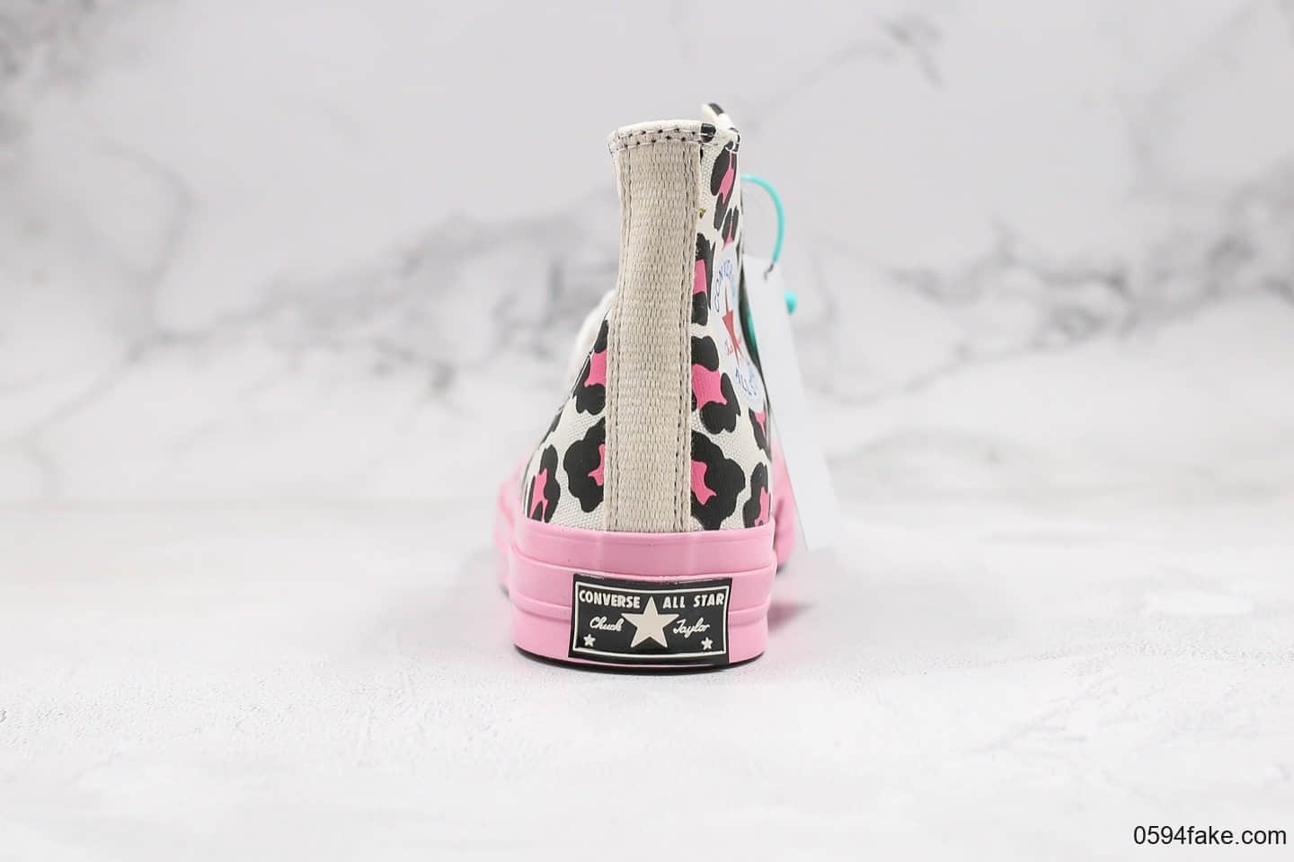 匡威Converse 1970S公司级版本高帮豹纹粉色原厂硫化大底正确硅蓝软中底原盒原标 货号:166749C