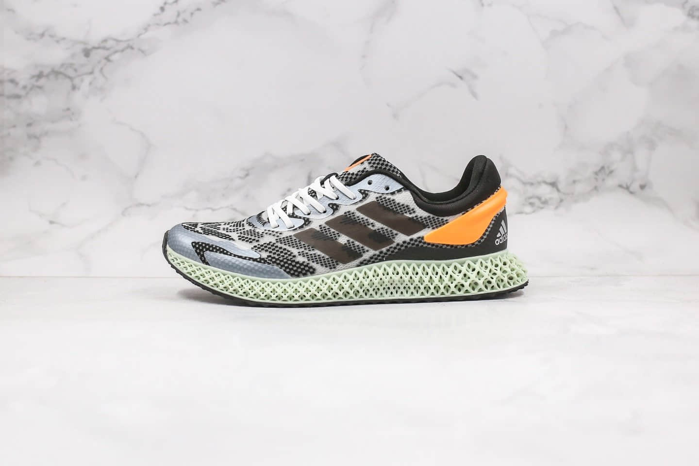 阿迪达斯Adidas Alphaedge 4D LTD M纯原版本灰橙色4D科技跑鞋原厂鞋面材质首家实拍出货 货号:FW1233