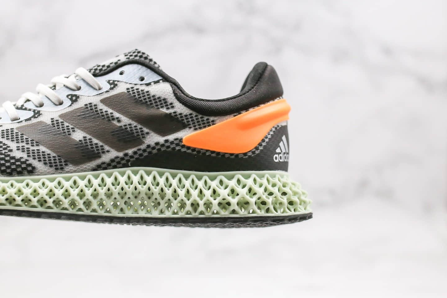 阿迪达斯Adidas Alphaedge 4D LTD M纯原版本灰橙色4D科技跑鞋原厂鞋面材质首家实拍出货 货号:FW1233