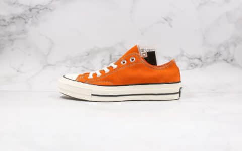 匡威Converse Chuck Tylar 70s公司级版本麂皮系列低帮棕色帆布鞋正确双围条硫化蓝底