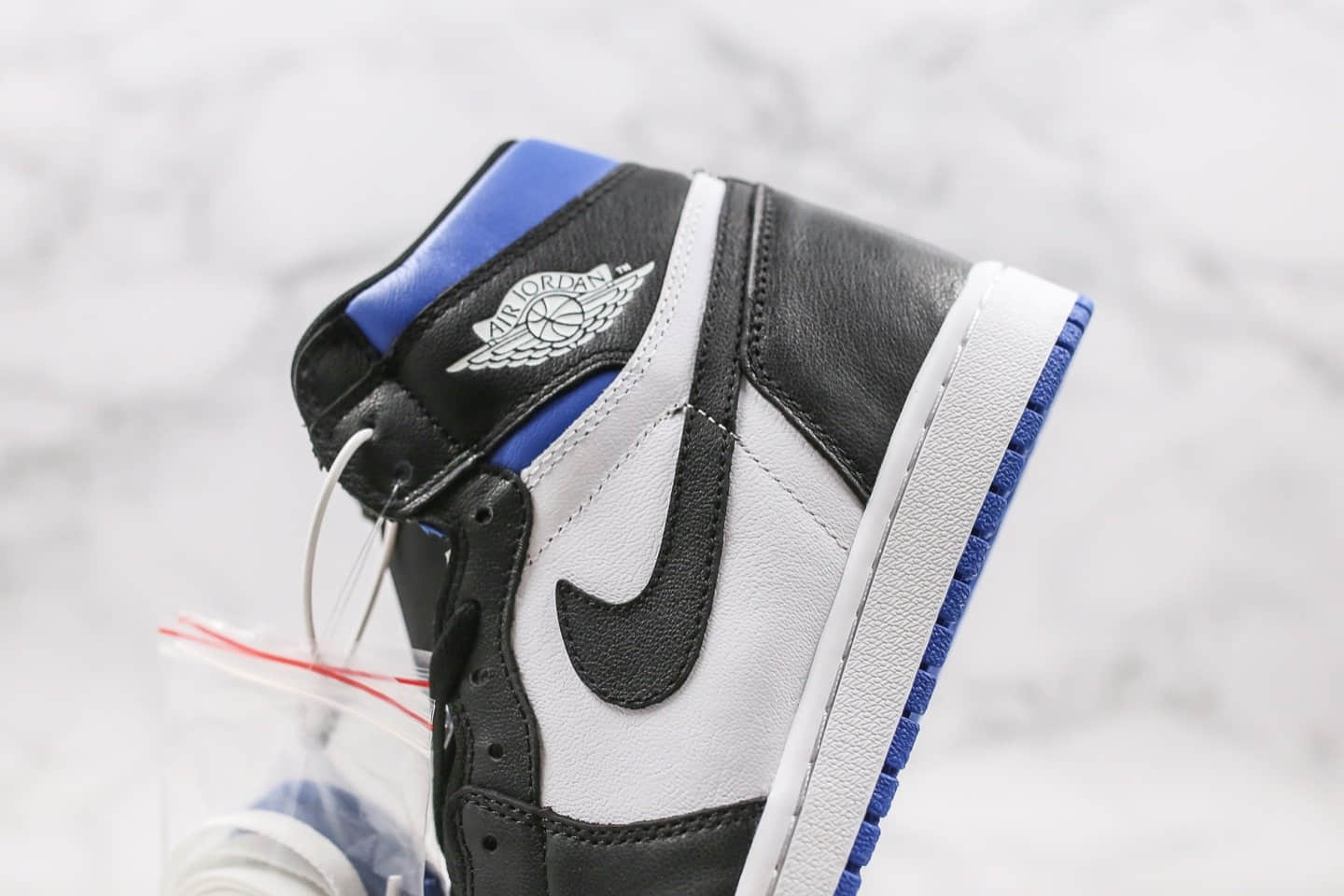 乔丹Air Jordan AJ1 High OG Game Royal纯原版本高帮AJ1新黑蓝脚趾原盒原标原档案数据开发正确头层皮料 货号：555088-041