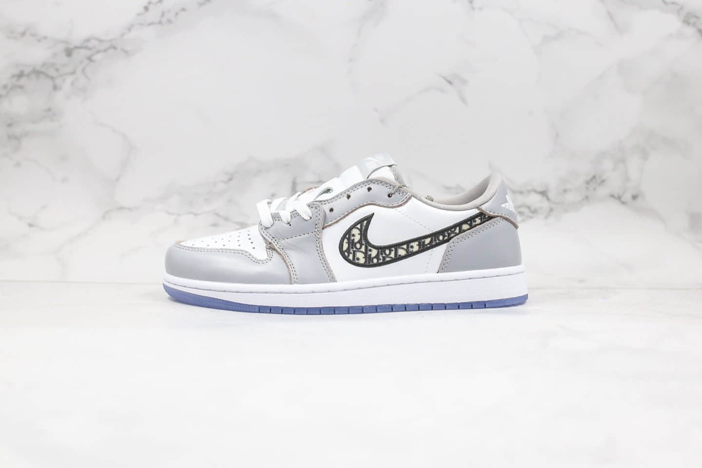 乔丹Air Jordan 1 High OG Grey x Dior联名款纯原版本低帮AJ1灰黑色原盒原标原档案数据开发 货号:CN8608-002