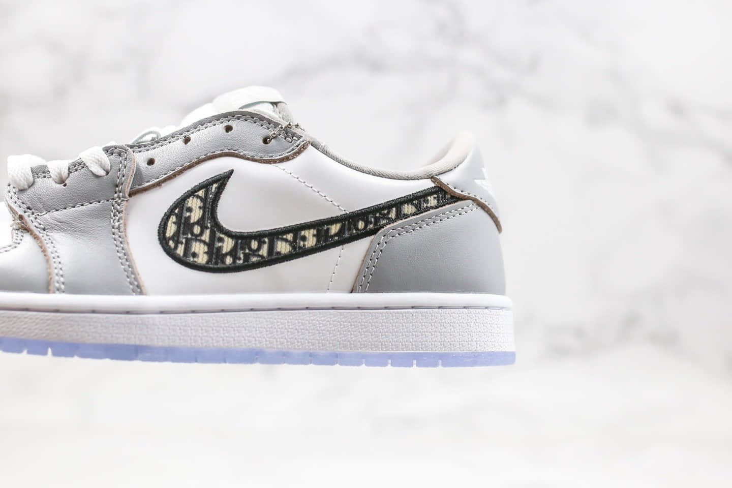 乔丹Air Jordan 1 High OG Grey x Dior联名款纯原版本低帮AJ1灰黑色原盒原标原档案数据开发 货号:CN8608-002