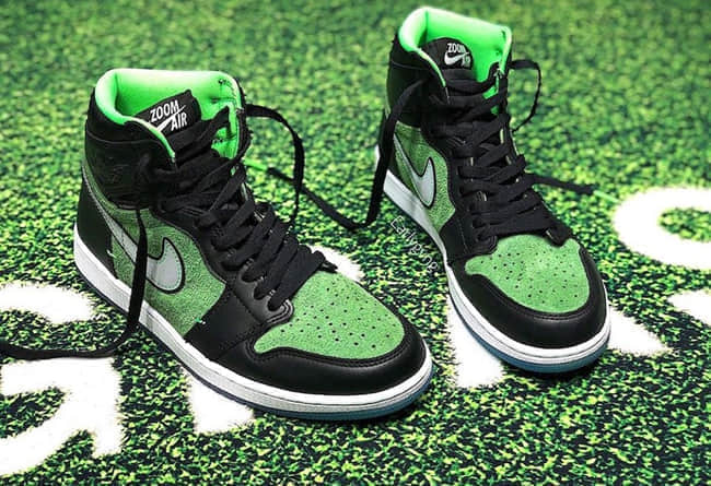 黑绿AJ1 Zoom实物图曝光酷似当年的SB Dunk “Brut”! 货号:CK6637-002