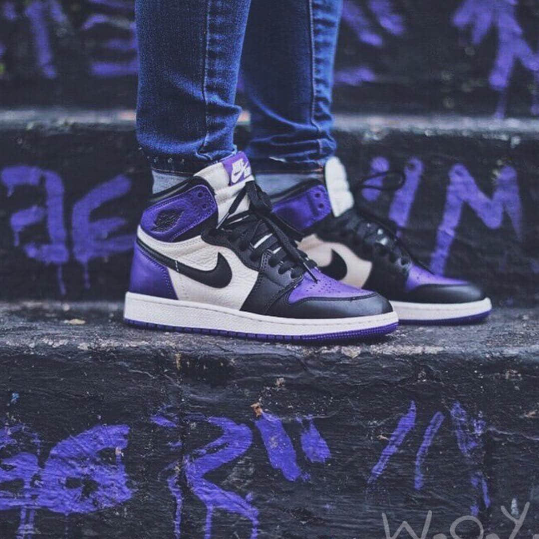 恶人紫AJ1释出官图将于4日11日发售! 货号:555088-500