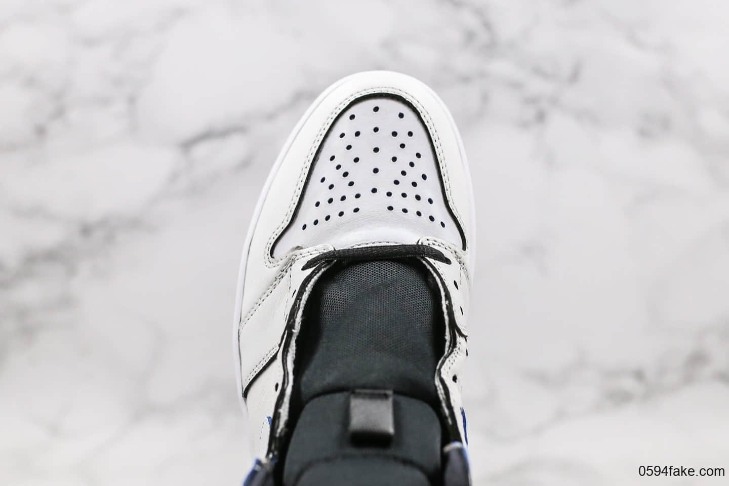 耐克Nike SB x Air Jordan 1 Lance Mountain纯原版本乔丹联名款白红蓝鸳鸯刮刮乐原档案数据开发正确内层 货号:653532-100