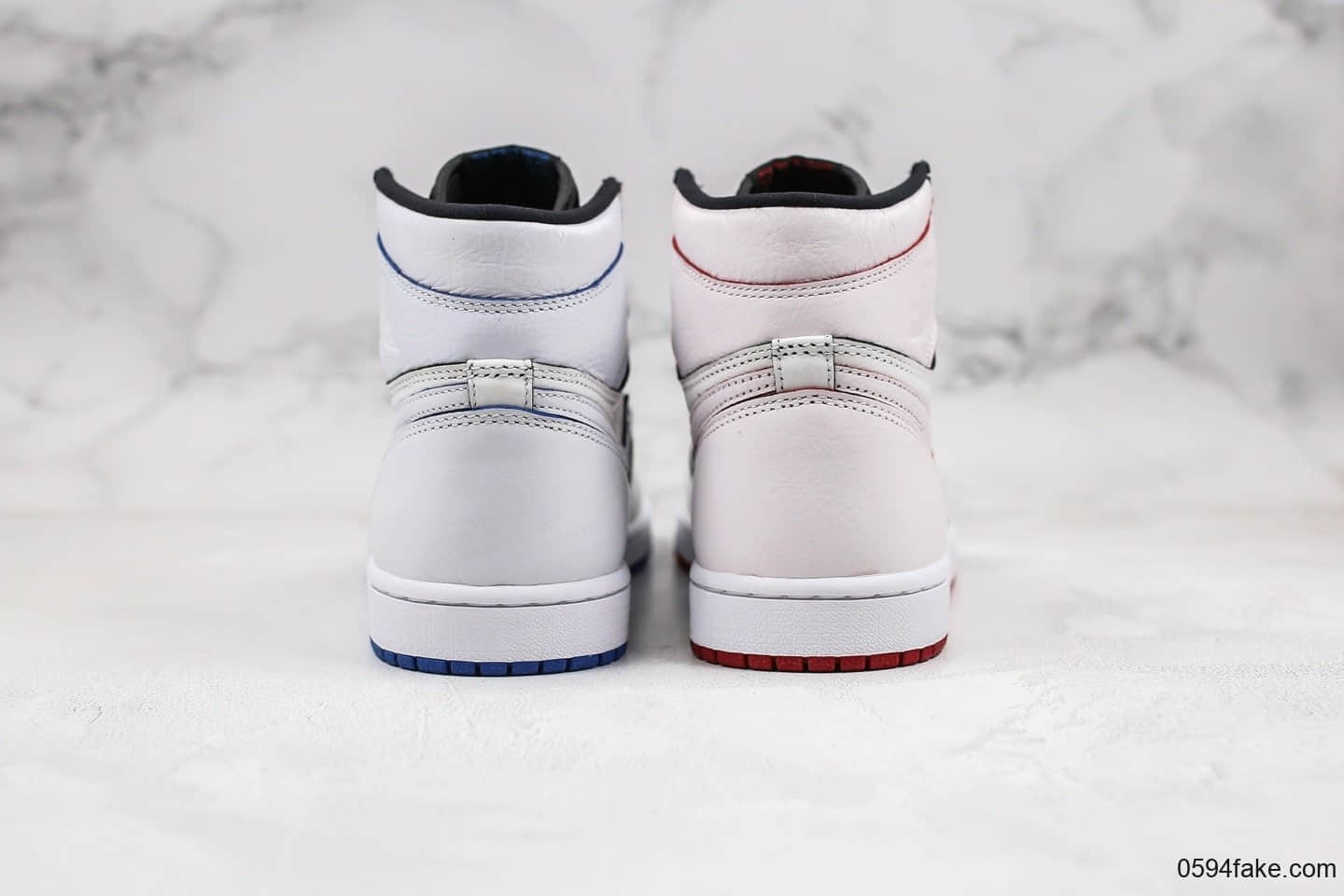 耐克Nike SB x Air Jordan 1 Lance Mountain纯原版本乔丹联名款白红蓝鸳鸯刮刮乐原档案数据开发正确内层 货号:653532-100