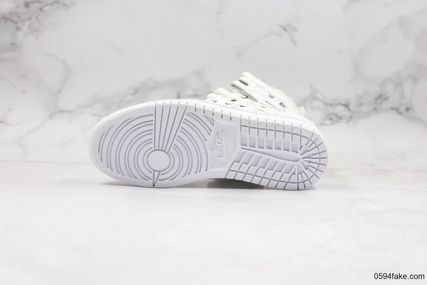 乔丹Air Jordan 1 RETRO HIGH OG纯原版本高帮AJ1编织铠甲白色原档案数据开发原盒原标 货号:CD6757-100