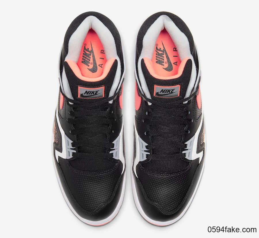 经典配色反转!Nike Air Tech Challenge 2“黑熔岩”后天发售! 货号:CQ0936-001