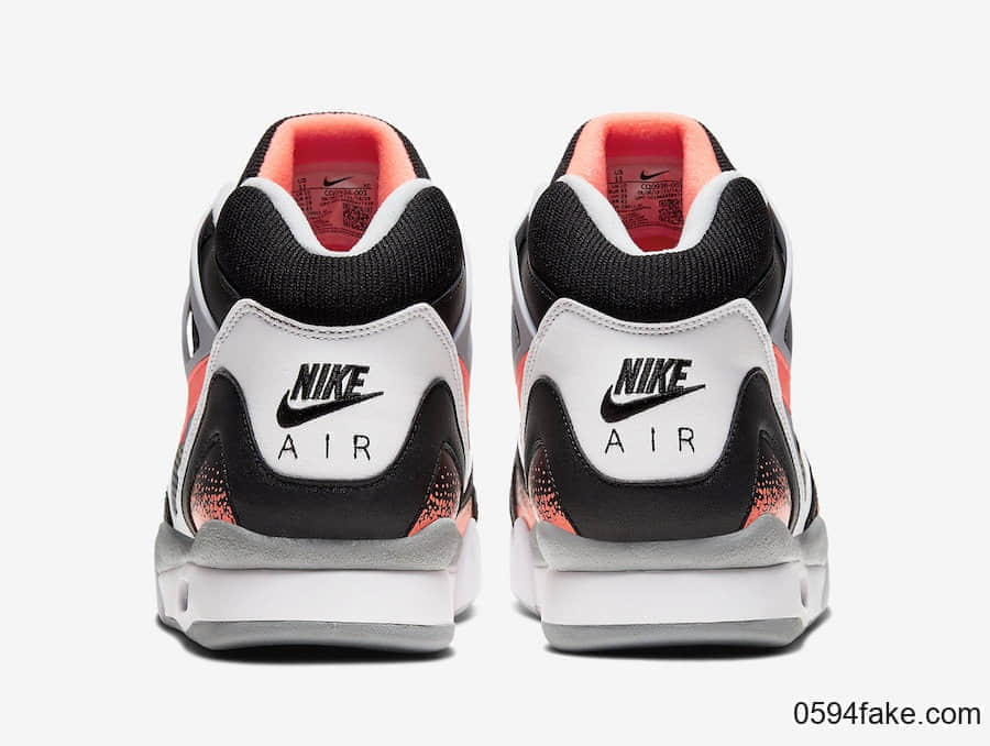 经典配色反转!Nike Air Tech Challenge 2“黑熔岩”后天发售! 货号:CQ0936-001