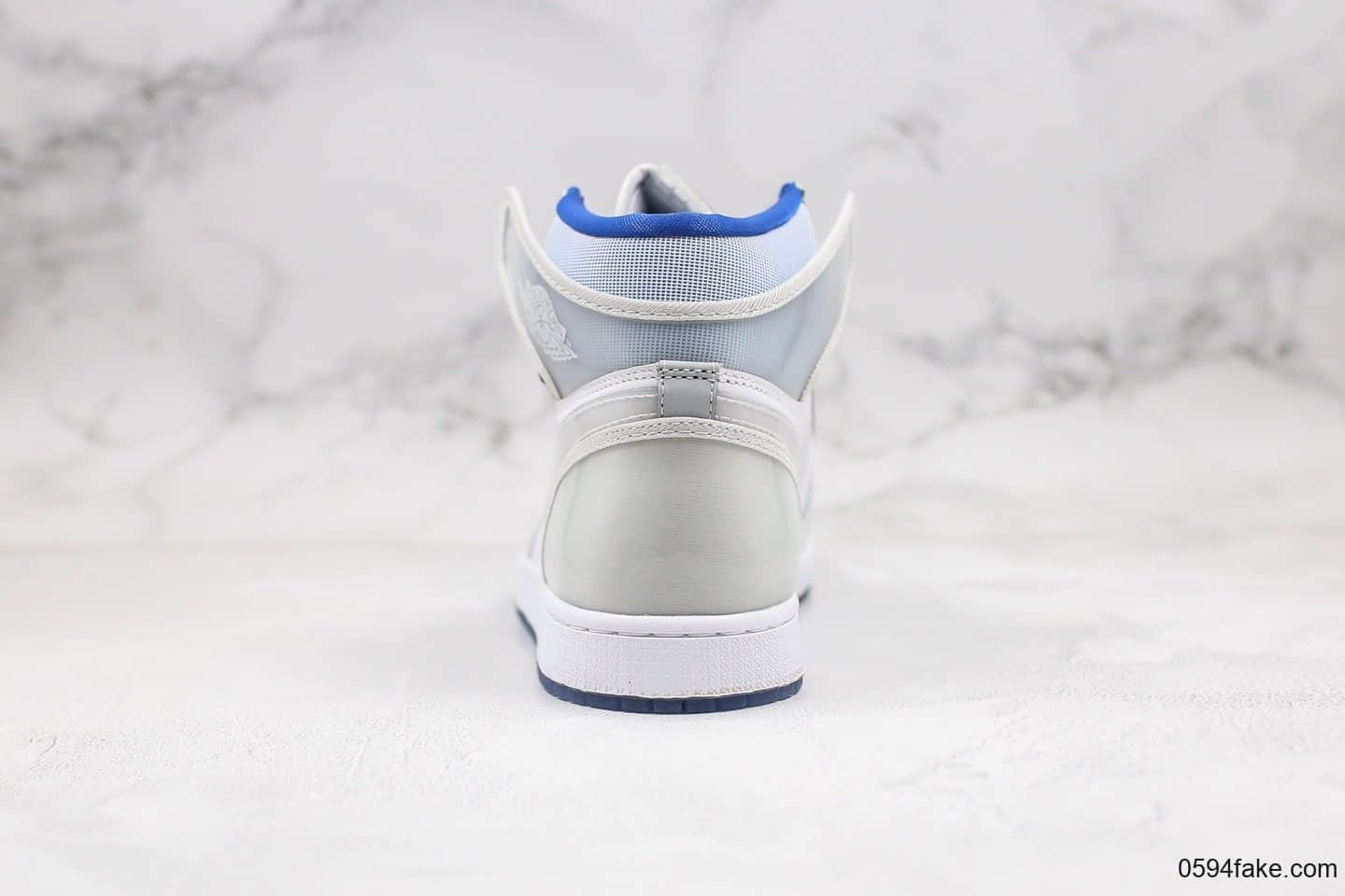 乔丹Air Jordan 1 Zoom R2T Racer Blue纯原版本高帮AJ1小迪奥灰白渐变色原档案数据开发原盒原标正确小蛮腰后跟 货号:CK6637-104