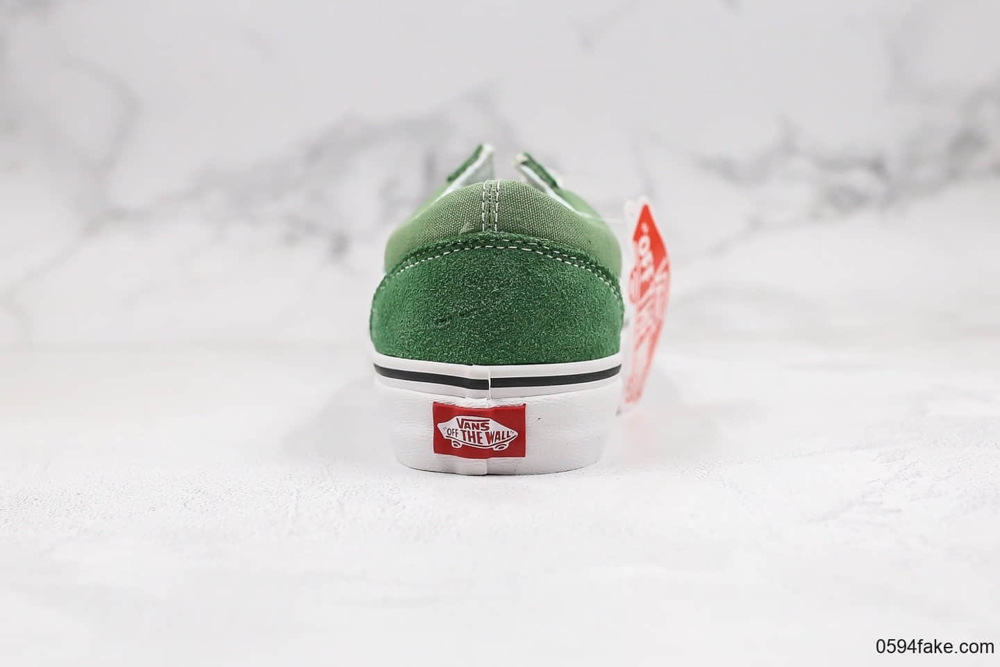 万斯Vans Old Skool Slip On公司级版本麂皮帆布拼接低帮板鞋绿色全新硫化软底工艺