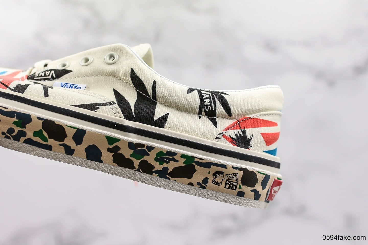 万斯Vans Era 95 DX公司级版本低帮安纳海姆加州系列侧边图案原厂硫化大底内置钢印 货号:VN0A2RR1VPH