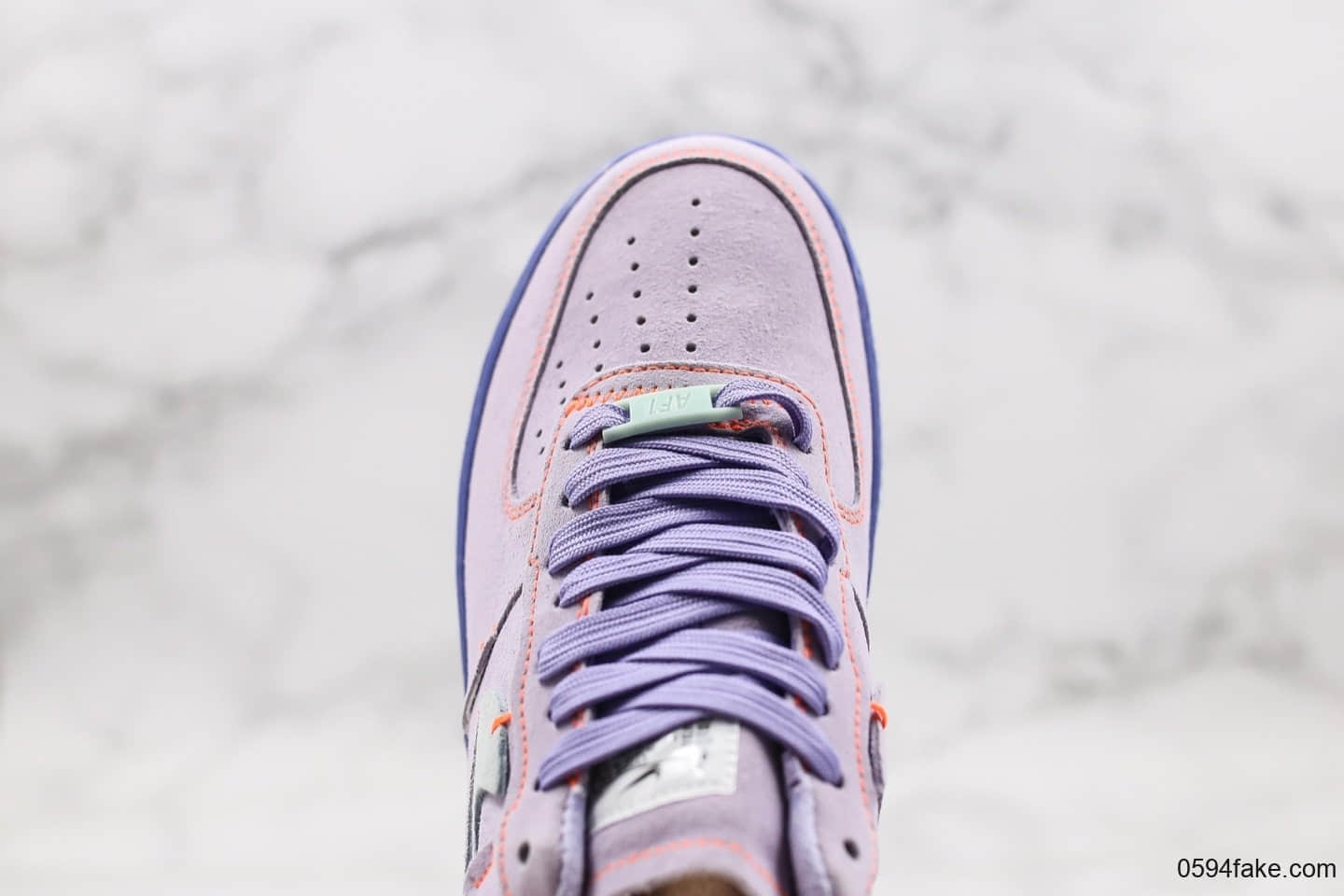 耐克Nike Air Force 1 07纯原版本低帮空军一号断勾紫罗兰配色内置全掌气垫正确无色差原盒原标 货号:CT7358-500