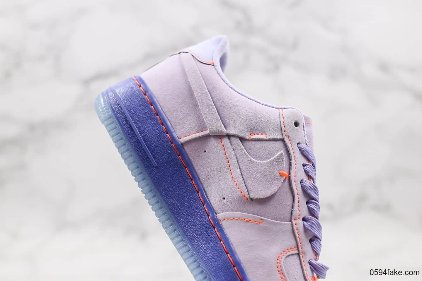 耐克Nike Air Force 1 07纯原版本低帮空军一号断勾紫罗兰配色内置全掌气垫正确无色差原盒原标 货号:CT7358-500