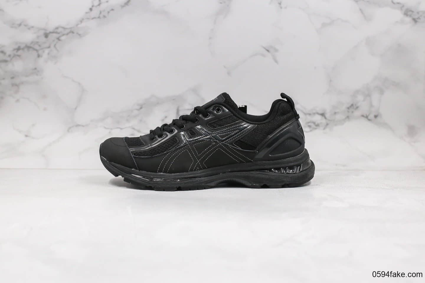亚瑟士Kiko Kostadinov x Asics Gel-Burz 2公司级版本限量联名运动鞋走秀款黑色原楦开发 货号:1013A040-025