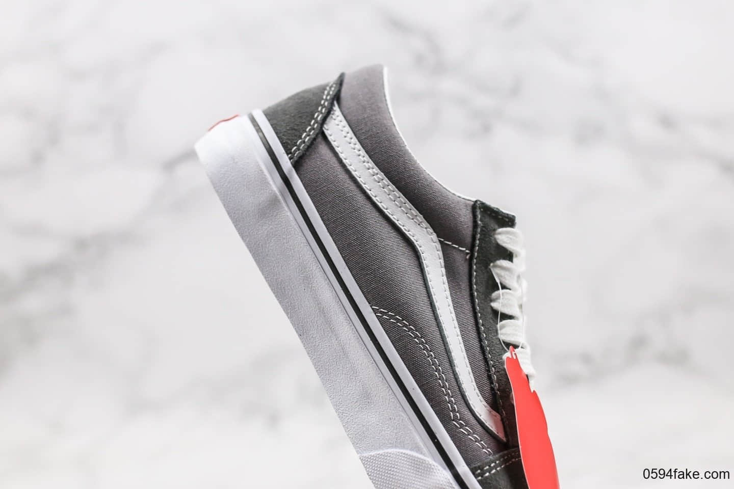 万斯Vans Stye 36公司级版本低帮板鞋麂皮灰色原厂硫化底