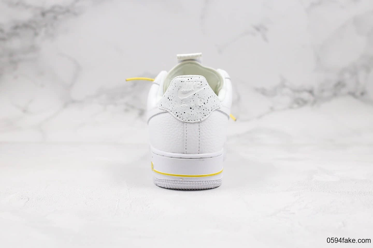 耐克Nike Air Force 1 Lux“White” WMNS公司级版本抽绳解构白黄配色全鞋定制头层皮 货号:898889-104
