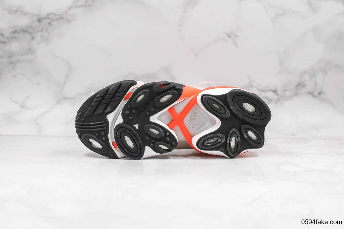 阿迪达斯Adidas Torsion X公司级版本抗扭转系列爆米花缓震休闲运动鞋水管老爹鞋白橙配色巴斯夫真爆 货号:EH0244