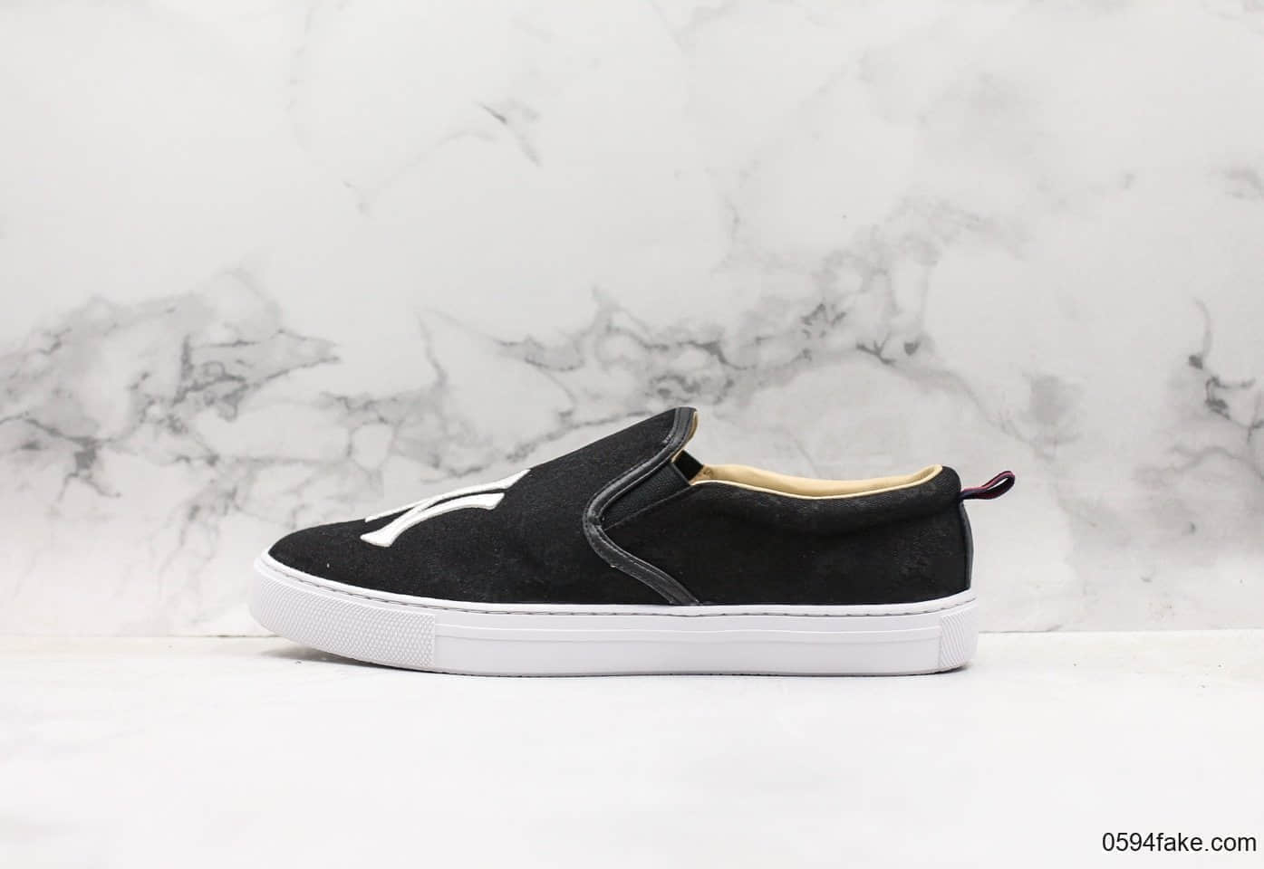 古驰Gucci乐福鞋公司级版本NY一脚蹬黑色精准复刻头层猪皮内里