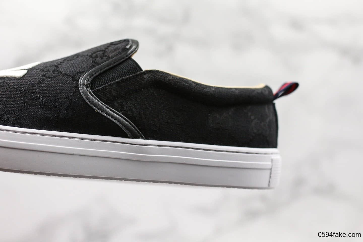 古驰Gucci乐福鞋公司级版本NY一脚蹬黑色精准复刻头层猪皮内里