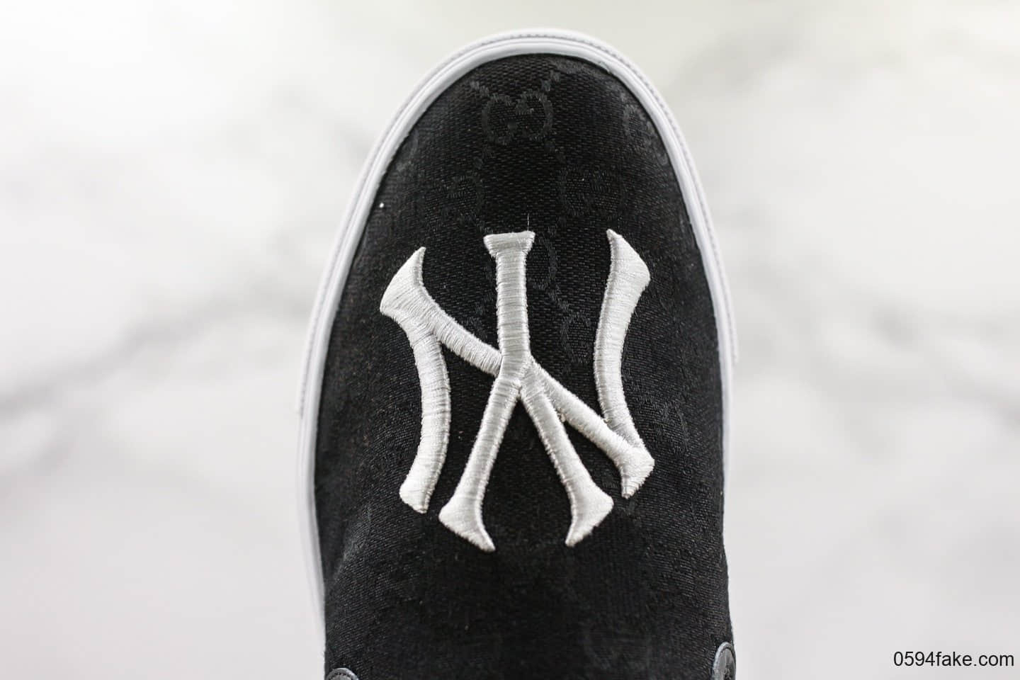 古驰Gucci乐福鞋公司级版本NY一脚蹬黑色精准复刻头层猪皮内里