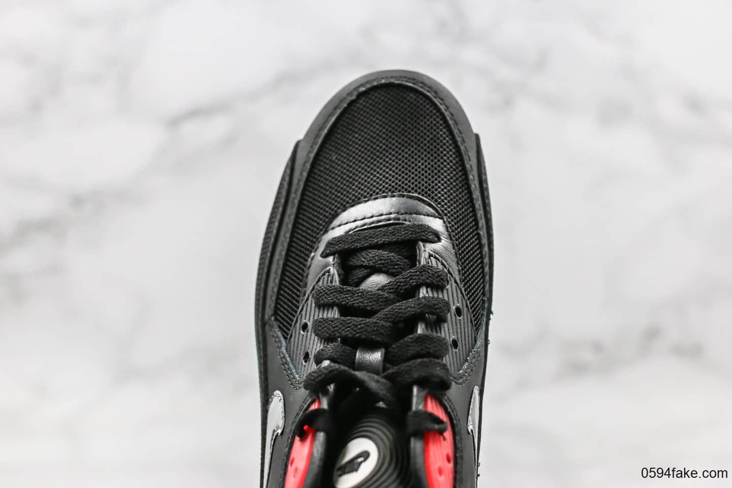 耐克Nike Air Max 90 Essential纯原版本气垫复古跑鞋黑红薄荷绿唱片配色原盒原标市售最高版本 货号：CK0902-001