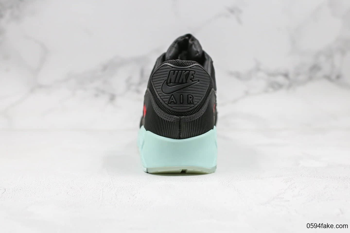 耐克Nike Air Max 90 Essential纯原版本气垫复古跑鞋黑红薄荷绿唱片配色原盒原标市售最高版本 货号：CK0902-001