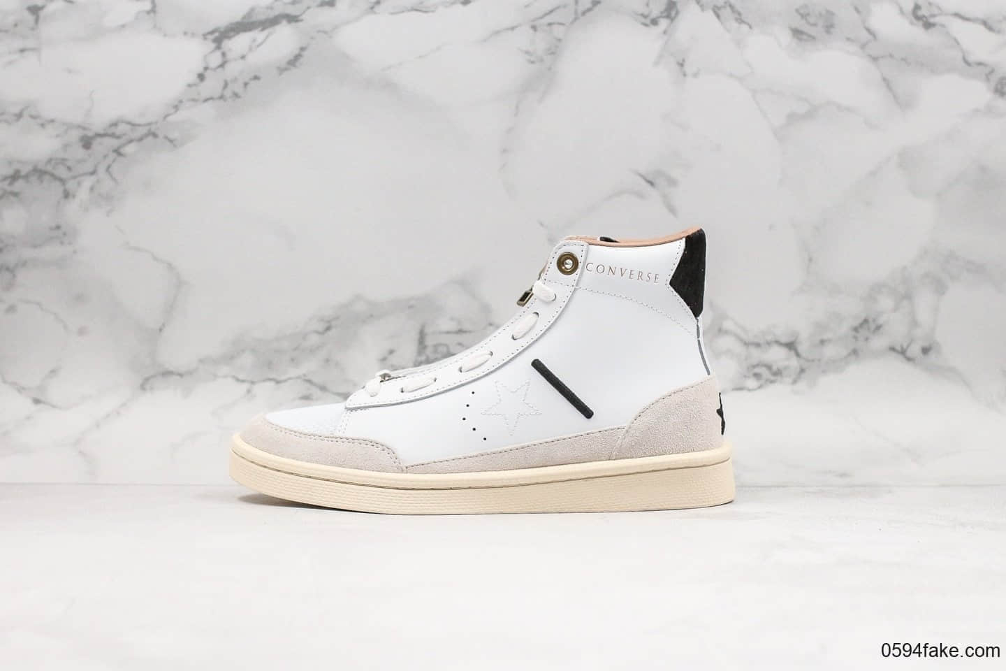 匡威Converse x Ibn Jasper Pro公司级版本联名伊本贾斯珀拉链高帮板鞋白色原盒原标 货号:1665744C