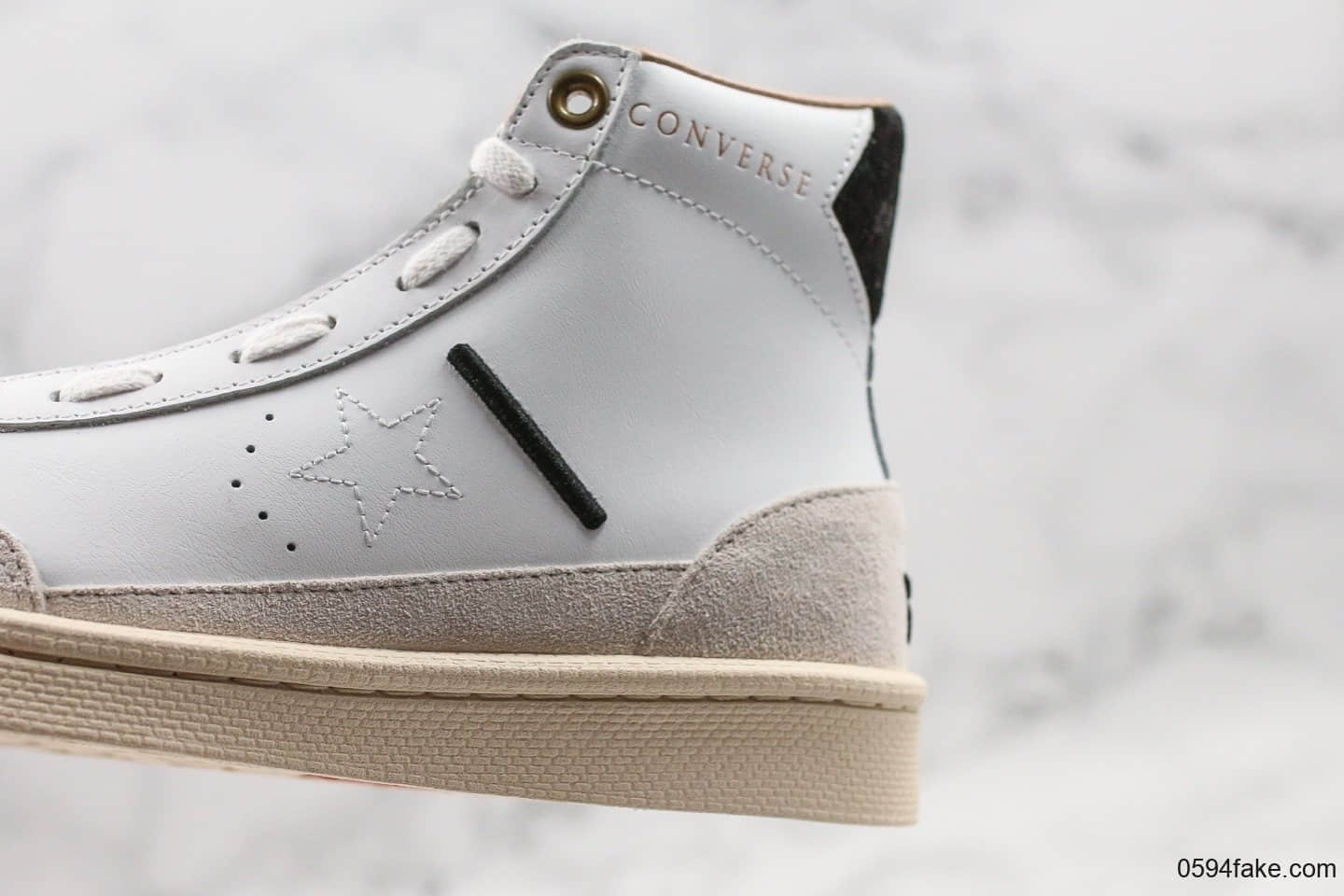 匡威Converse x Ibn Jasper Pro公司级版本联名伊本贾斯珀拉链高帮板鞋白色原盒原标 货号:1665744C