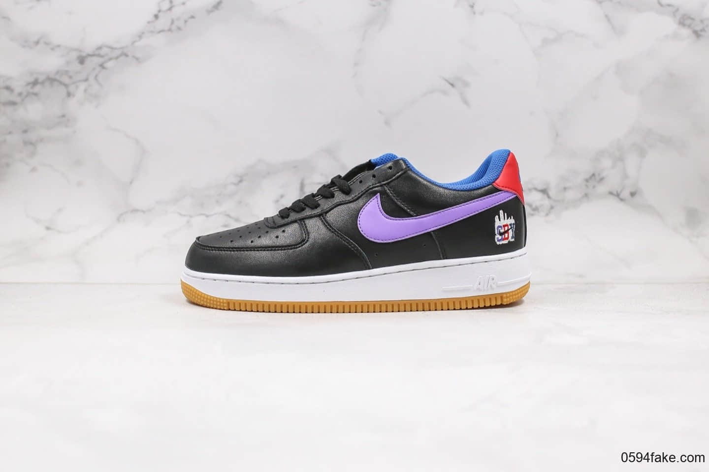 耐克Nike Air Force 1 07 LE Shibuya纯原版本涩谷限定葡萄紫色内置气垫原档案数据开发 货号：CQ7506-084