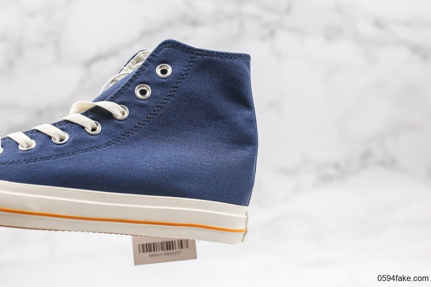 匡威Converse All Star Cali公司级版本高帮深蓝色卡利刺绣贴帆布鞋正确硅蓝PU中底原厂硫化大底 货号:165689C