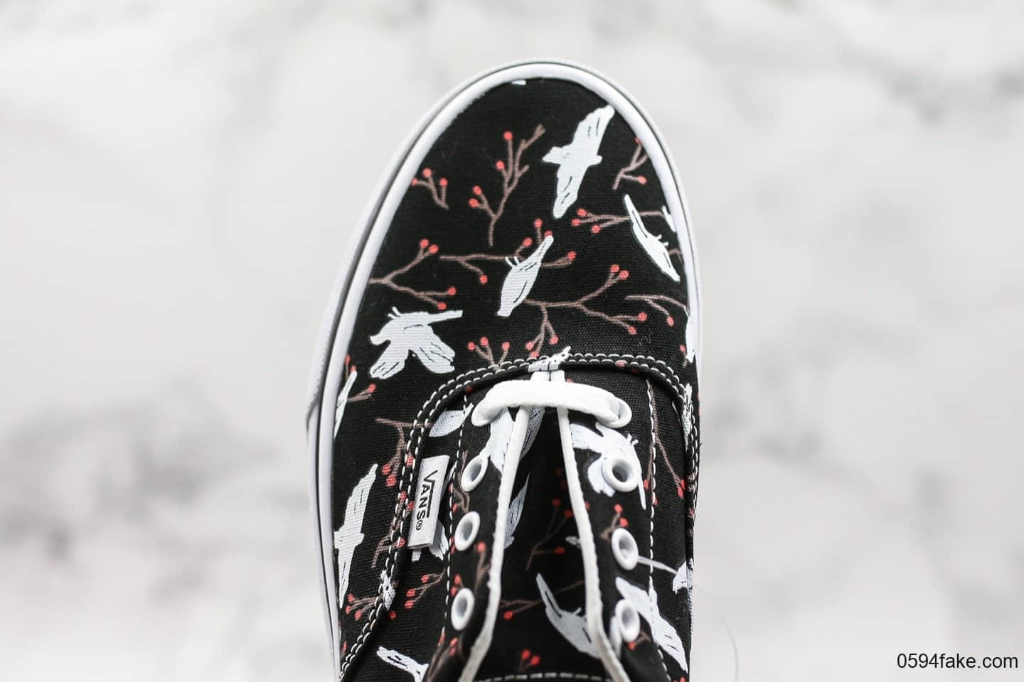 万斯Vans ERA公司级版本低帮帆布鞋黑色白鸽和平鸽印花配色区别市面通货 货号:VN0A38FRTNZ
