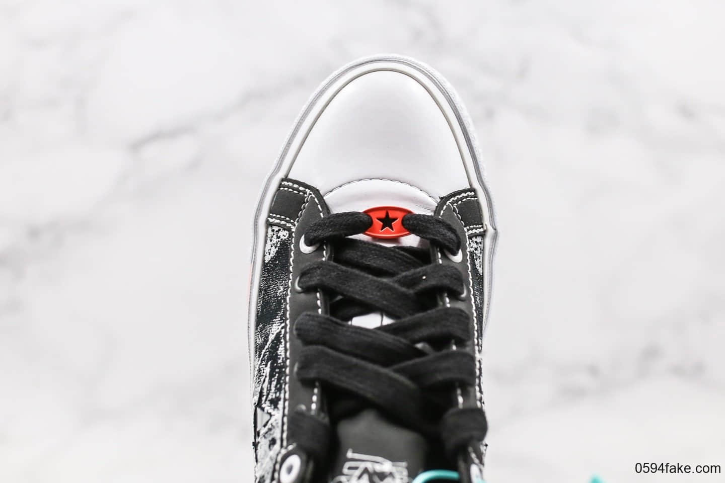 匡威Sad Boys x Converse One Star公司级版本伤心男孩联名木村一星系列板鞋涂鸦灰黑配色原楦开发 货号:165743C