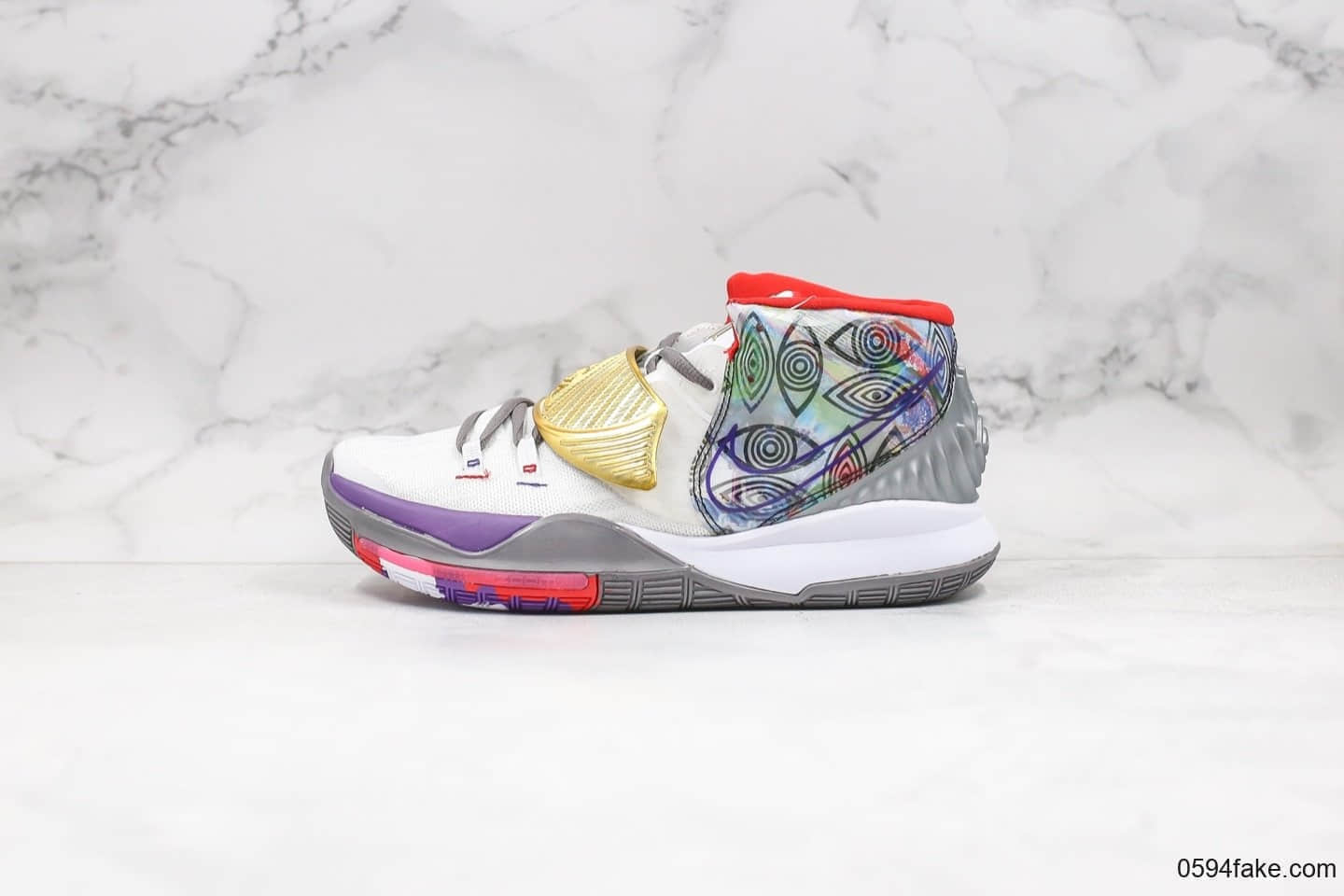 耐克Nike Kyrie 6 Pre-Heat Shangha纯原版本欧文6代休斯顿限定配色内置气垫支持实战 货号：CN9839-100