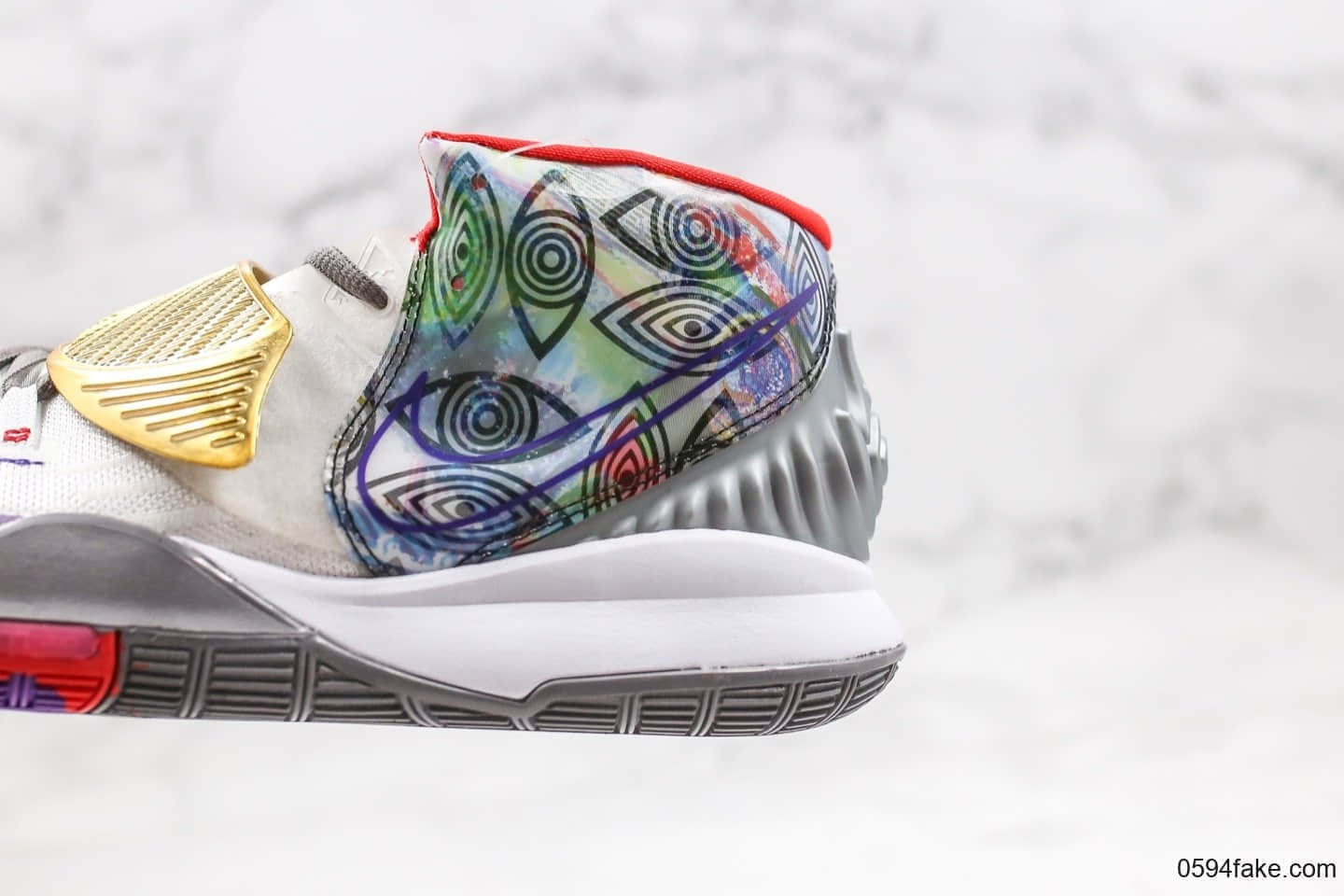 耐克Nike Kyrie 6 Pre-Heat Shangha纯原版本欧文6代休斯顿限定配色内置气垫支持实战 货号：CN9839-100
