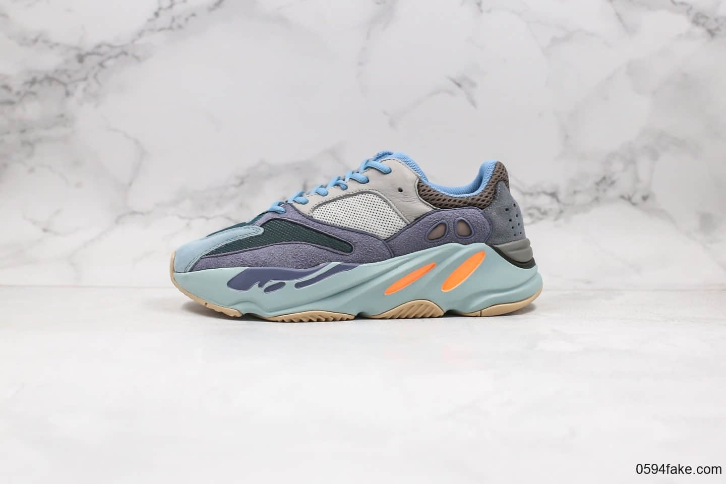 阿迪达斯Adidas Yeezy Boost 700纯原版本椰子700初代碳蓝复古老爹鞋内置爆米花中底原盒原标 货号:FW2498