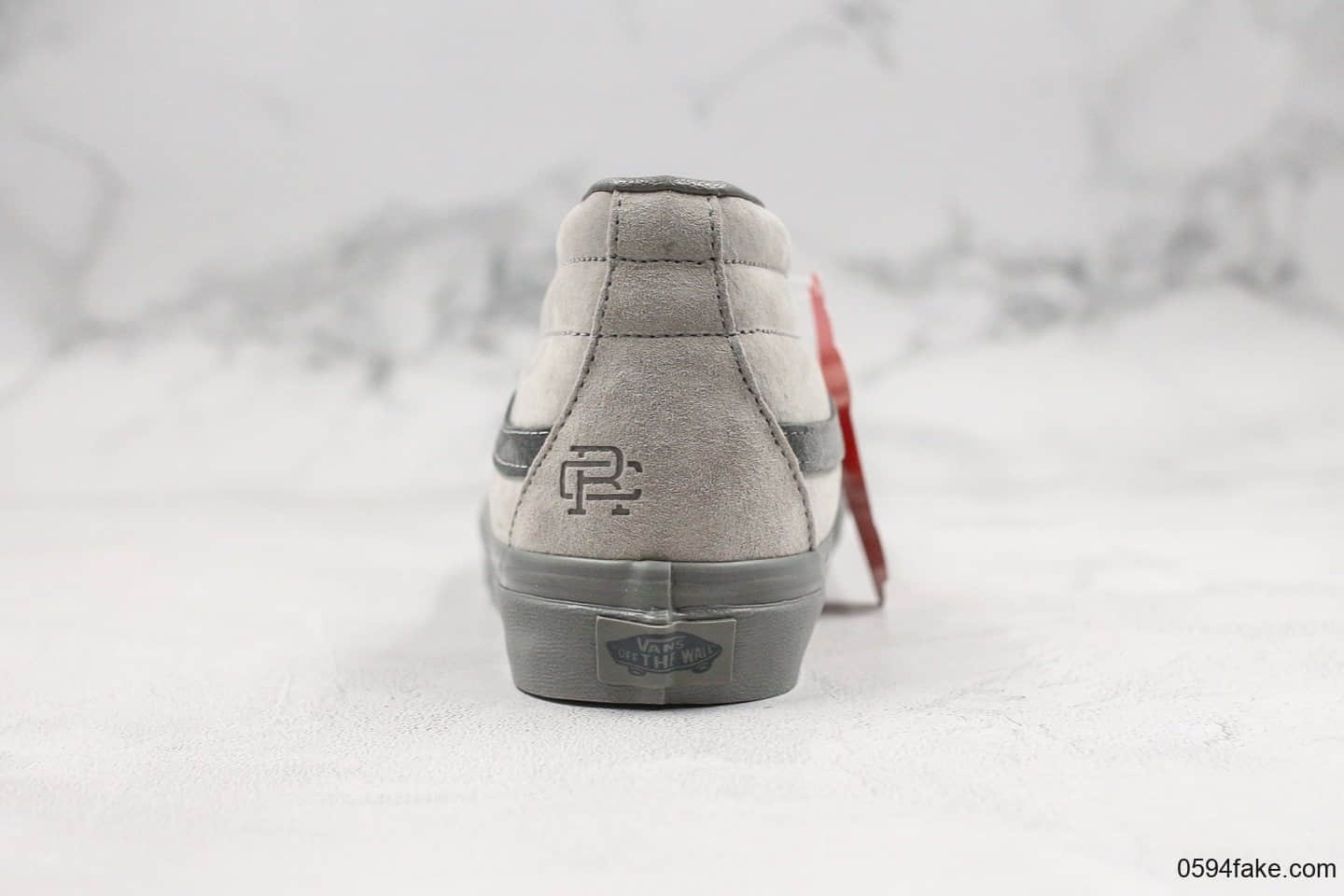 万斯Vans x Reigning Champ公司级版本卫冕冠军二代中帮灰白主题联名款原厂硫化内置钢印原盒原标