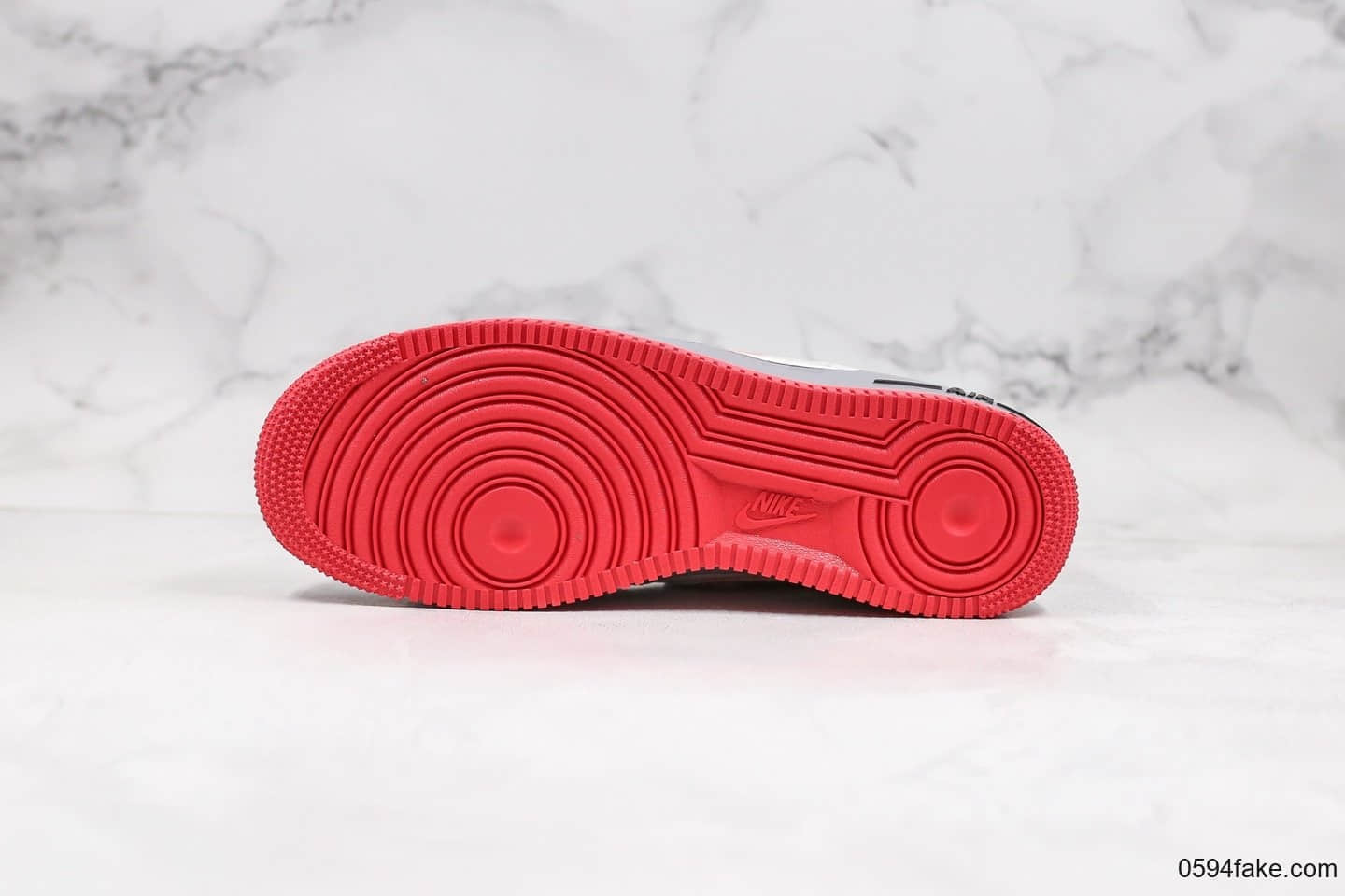 耐克Nike Air Force 1 Script Swoosh纯原版本低帮空军一号双钩手稿白红蓝色内置全掌Sole气垫 货号：CT1620-100