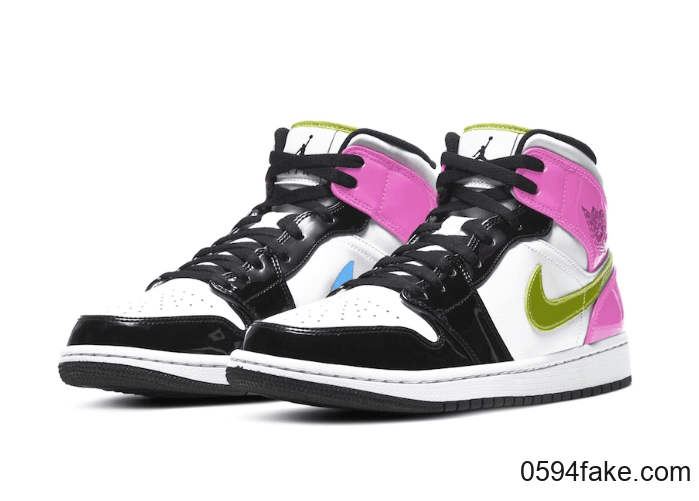 撞色漆皮+鸳鸯Swoosh!全新Air Jordan 1 Mid即将登场!