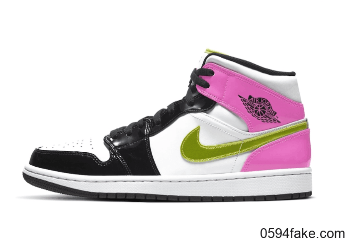 撞色漆皮+鸳鸯Swoosh!全新Air Jordan 1 Mid即将登场!