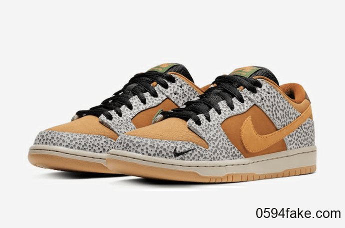人气主题配色!Nike SB Dunk Low“ Safari”释出官图!3月14日发售! 货号:CD2563-002