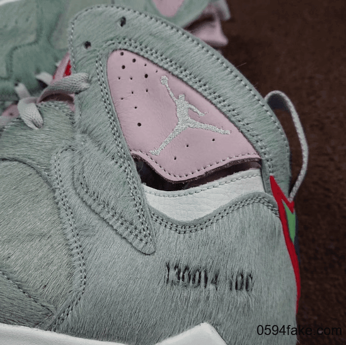 毛绒兔八哥!Air Jordan 7“ Hare 2.0”释出最新实物细节图! 货号:CT8529-002