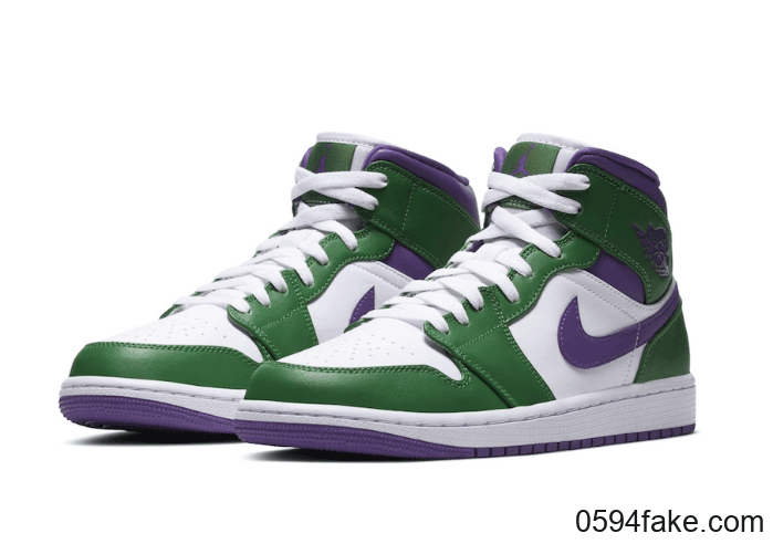 绿巨人配色!Air Jordan 1 Mid“ Incredible Hulk”即将发售! 货号:554724-300