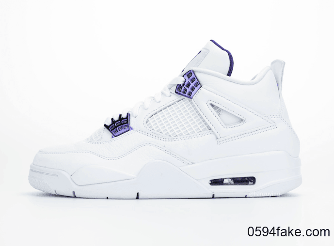 清爽白紫配色!Air Jordan 4“ Court Purple”实物图曝光! 货号:CT8527-115