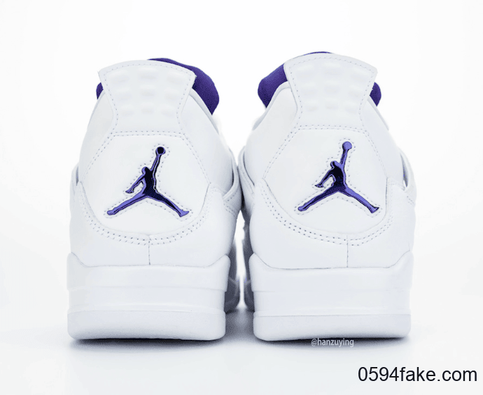 清爽白紫配色!Air Jordan 4“ Court Purple”实物图曝光! 货号:CT8527-115