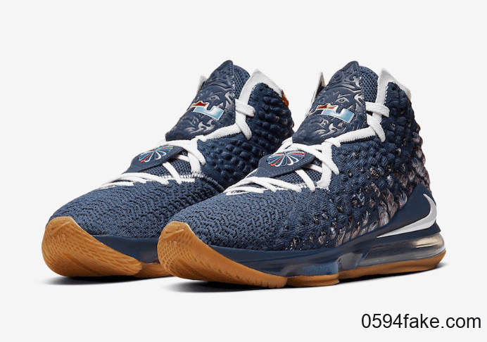 低调海军蓝!Nike LeBron 17 全新配色曝光! 货号:CD5056-400