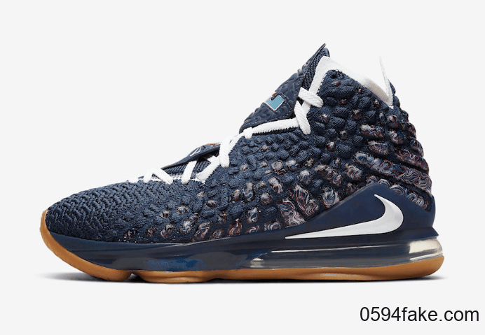 低调海军蓝!Nike LeBron 17 全新配色曝光! 货号:CD5056-400